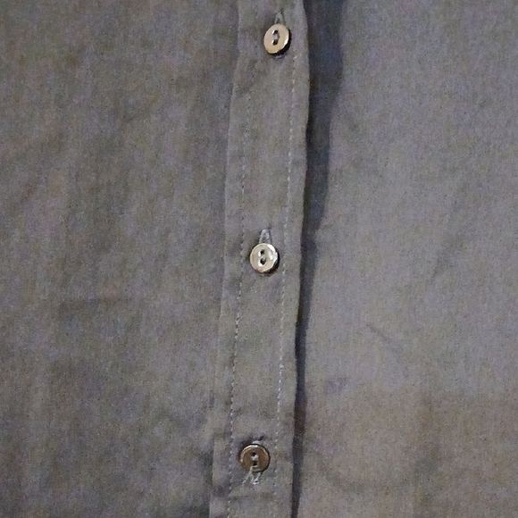 Zara Blue Boxy Tunic with Flutter Sleeves and Mandarin Collar - Picture 3 of 7